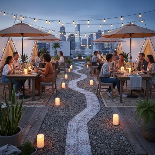 Image of Artmarry Flameless Candles Outdoor Indoor Pillars Battery Operated Flickering Candles Include 10-Key Remote Timer 400+ Hours by 2 AA Batteries (White Candle - Warm Light, 3 inch D x 4 inch|5 inch|6 inch H - 9 Pack)