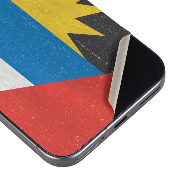 Skinit Decal Phone Skin Compatible with Google Pixel 9a - Antigua and Barbuda Flag Distressed Design