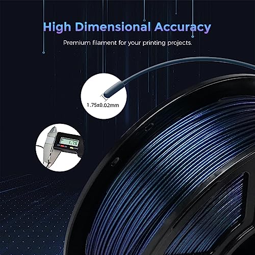 FLASHFORGE PETG 3D Drucker Filament 1.75mm, Chamäleon Farbverschiebung, 1kg (2.2lbs), Maßgenauigkeit ±0.02mm, Premium PETG Filament (Burnt Titanium) – Bild 4