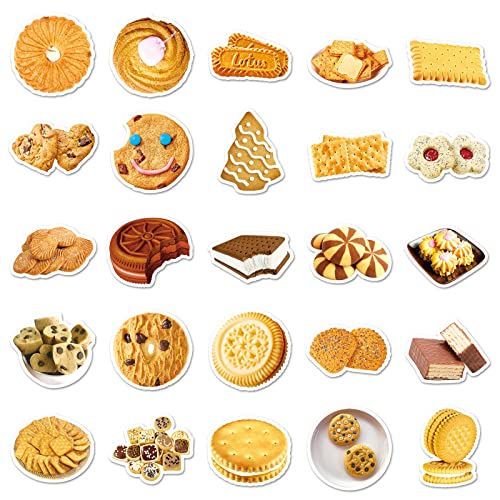AFFOTO Cookies Stickers for Laptop (50 PCS),Gift for Children Teens Adults Girl Boys,Waterproof Stickers for Water Bottle,Cookies Vinyl Stickers for Scrapbook,Skateboard,Bike,Phone,Dairy - Image 3