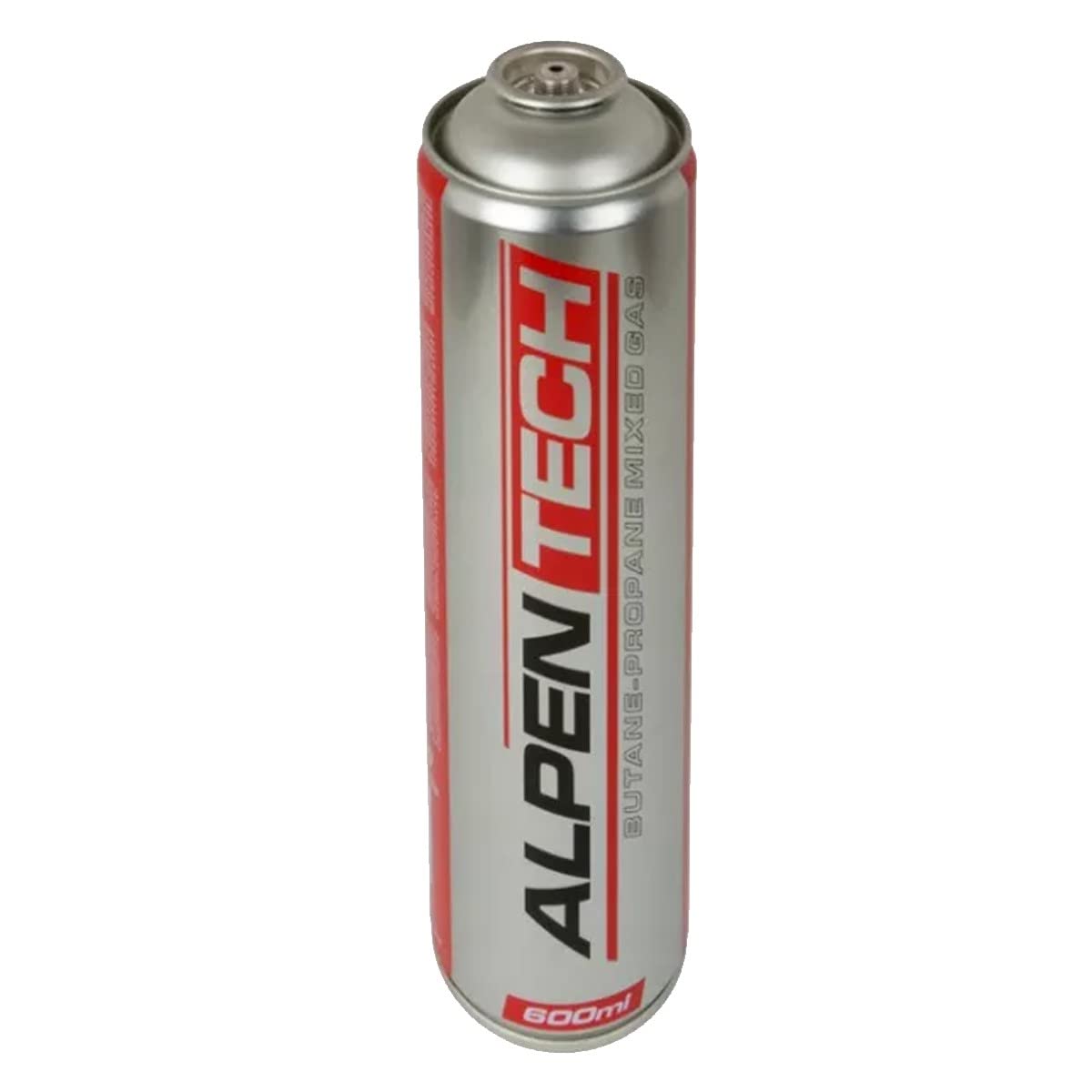 ALPENTECH - Pack 6 Cartouches de Gaz 330g (600ml) BUTANE/PROPANE (70/30) Universelles Homologuées TÜV - Recharges à Valve Dévissable 7/16 pour Désherbeur Thermique et Chalumeau Plomberie/Camping.