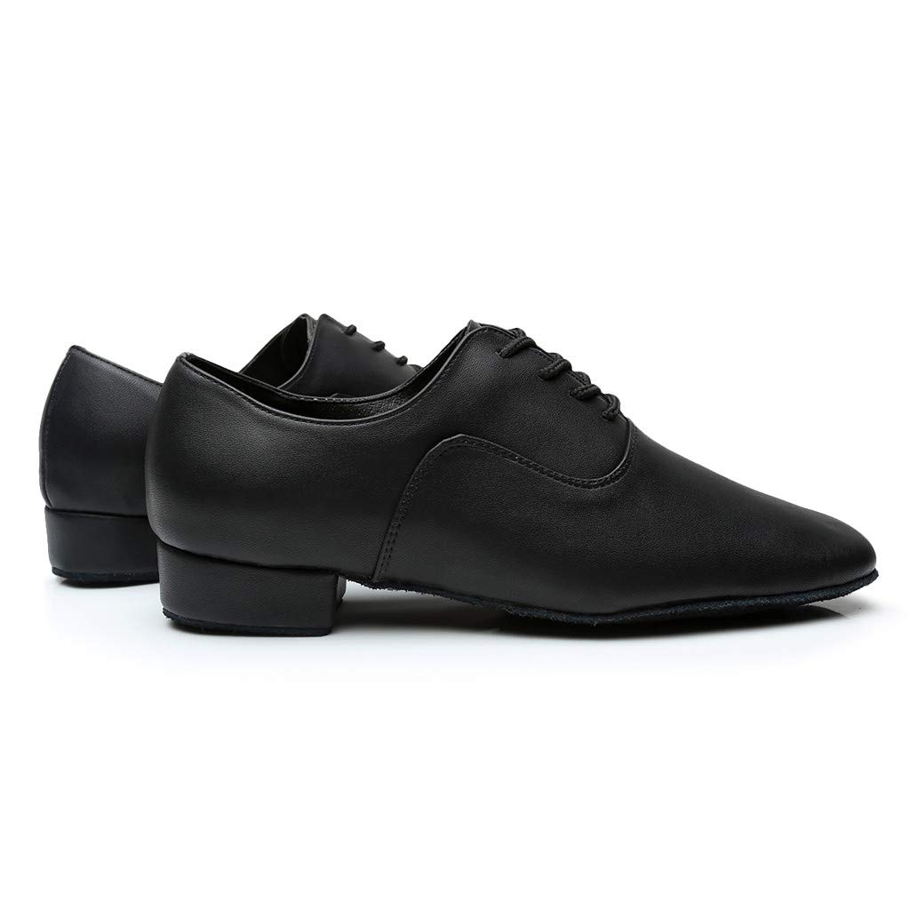 Scarpe da ballo uomo pelle latina salsa tango stringate jazz moderne fitness