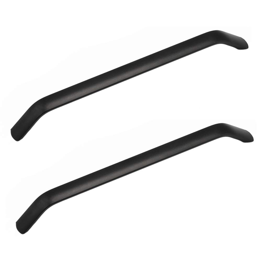 BOZONLI 2 Pcs Black Kitchen Cupboard Handles Cabinet Handles Drawer Handles Black Bathroom Handles (Hole Spacing 192mm)