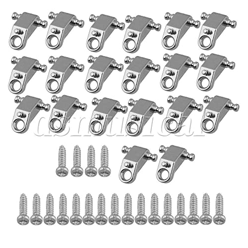 20 Pieces String Retainers Roller String Trees for Electric Guitar