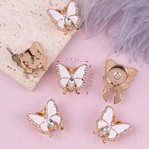 Cubierta de Botón Mariposa de Cristal Metal Mancuernas Para Camisa miniatura 2
