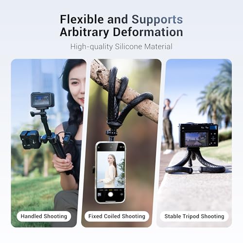 Trépied flexible JJC magnétique compatible iPhone Android et caméra GoPro