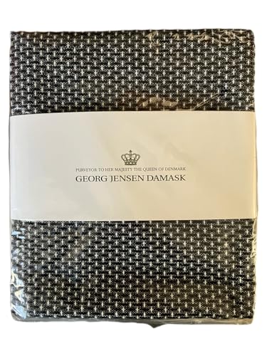 ジョージジェンセン ダマスク ティータオル ハーフサイズ (ジェットブラック)