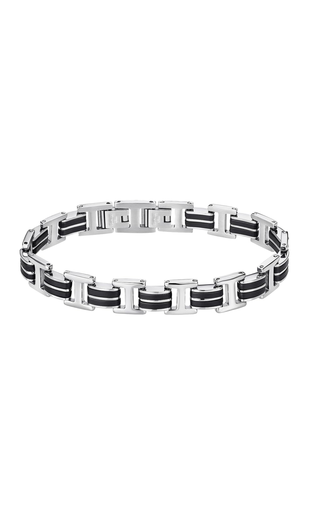 LOTUS STYLE Pulsera Hombre Acero Inoxidable 316L Brazalete de Diseño