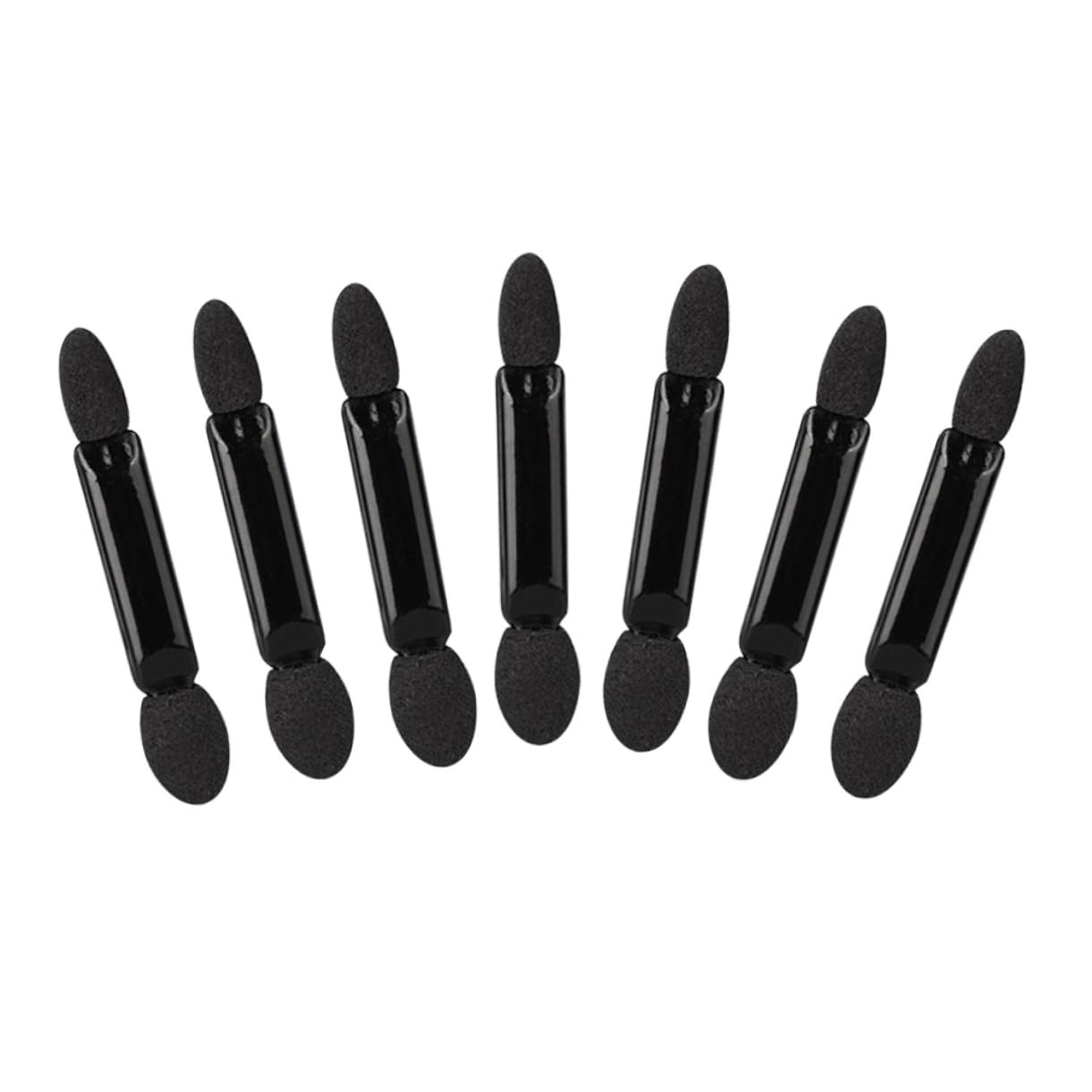 Gogogmee 2sets 2 Size Sponge Eyeshadow Brush Set Makeup Applicator Round Brush Heads for Women Travel-friendly Natural to Dramatic 100pcs*2