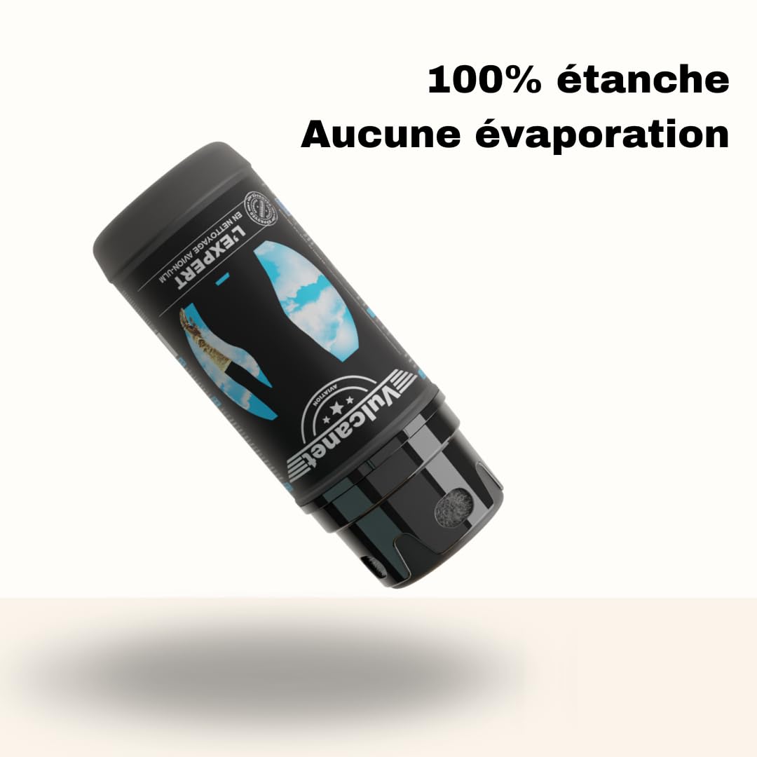 Vulcanet Nettoyant Avion ULM Helicoptère Sans Eau 80 Unités Kit Voyage Microfibre Pinceau Dégraisse Protège
