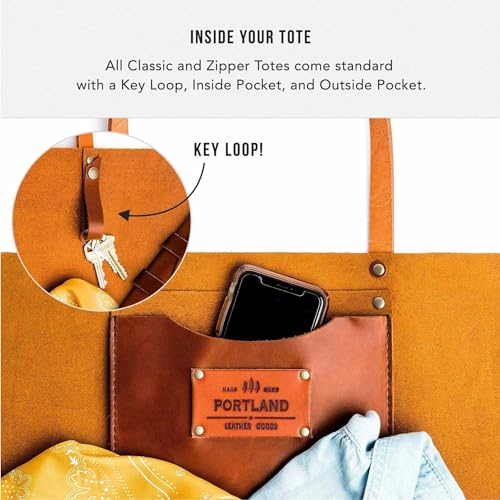 Bolso Tote con Cierre Portland Leather Goods miniatura 7