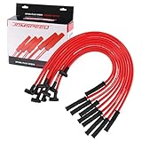 JDMSPEED New HEI Spark Plug Wires Set 90 to Straight Replacement for SBC BBC 350 383 400 454 V8