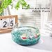 EZEELAI Tumbled Chips Stones Green Turquoise Crushed Crystal Quartz 3 Lb, Polished Natural Aquarium Gravel Rocks Gemstone Pebbles for Fish Tank, Vase Fillers, Succulent Plants Decor