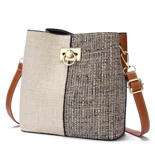 GAEKEAO Crossbody Purses for Women Vegan Leather Bucket Bags Trendy Ladies Handbag Shoulder Purse Multi Pockets Summer 2026 by GAEKEAO - Used condition - US$13.75
