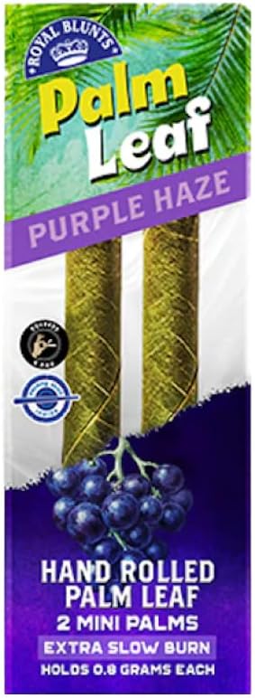 Royal Blunts Palm Leaf Palm Leaf Paper Mini Purple Haze