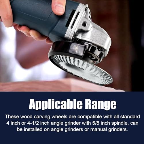Discos de talla de 100 mm ruedas de amoladora angular formas biselado plano madera 4