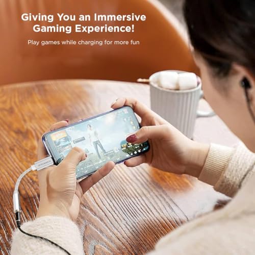 Image of AUDIOCULAR D07 Slim CX31993 Portable DAC Dongle Connector Mobile Audio Adapter, Type C to 3.5mm DAC for iPhone 16 Series /15 Series, Galaxy S25 / S24 & Other Type C Phones