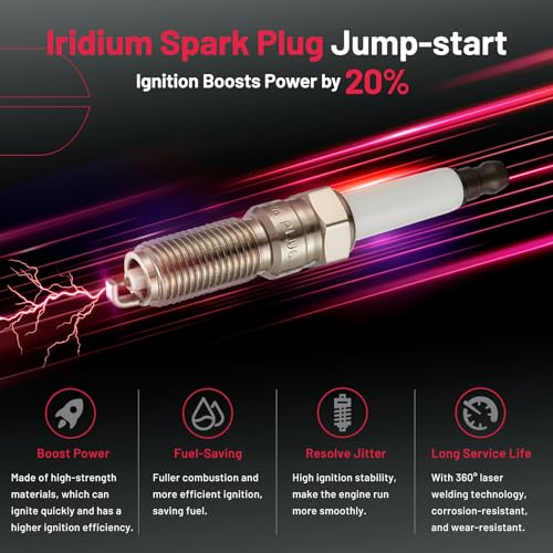 Image of BDFHYK Ignition Coils UF802 and Iridium Spark Plug 91970 Compatible with Chevrolet Equinox Malibu Cruze 2016-2020 GMC Terrain Buick Encore l4 1.4L 1.5L Chevy Oem Coil Pack Coil for ILNAR8B7G Set of 4
