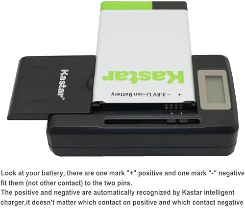 Miniatura 5 de Kastar Paquete de 2 baterías BL-5B y cargador LCD inteligente de repuesto para SVP GBLi885-7 NV1, Nok BL-5B, Vertu BL-5V, navegación GPS CS-NK5BXL,