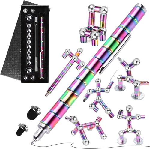 Gift for Teenage Boys Girls - Fidget Pen Anxiety Relief Autism Stress Relief Toys Birthday Gifts Cool Stuff Gadget Fidgets Magnets for 8 9 10 11 12 13 14 Years Old School Novelty Pens