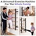 Multi-Function Half Body Swedish Wall Ladder Stall Bar – Sturdy Solid Wood & Steel Frame for Home Gym, Wall Mounted Pull Up & Climbing Bar for Full Family Strength, Stretch & Fitness Training
