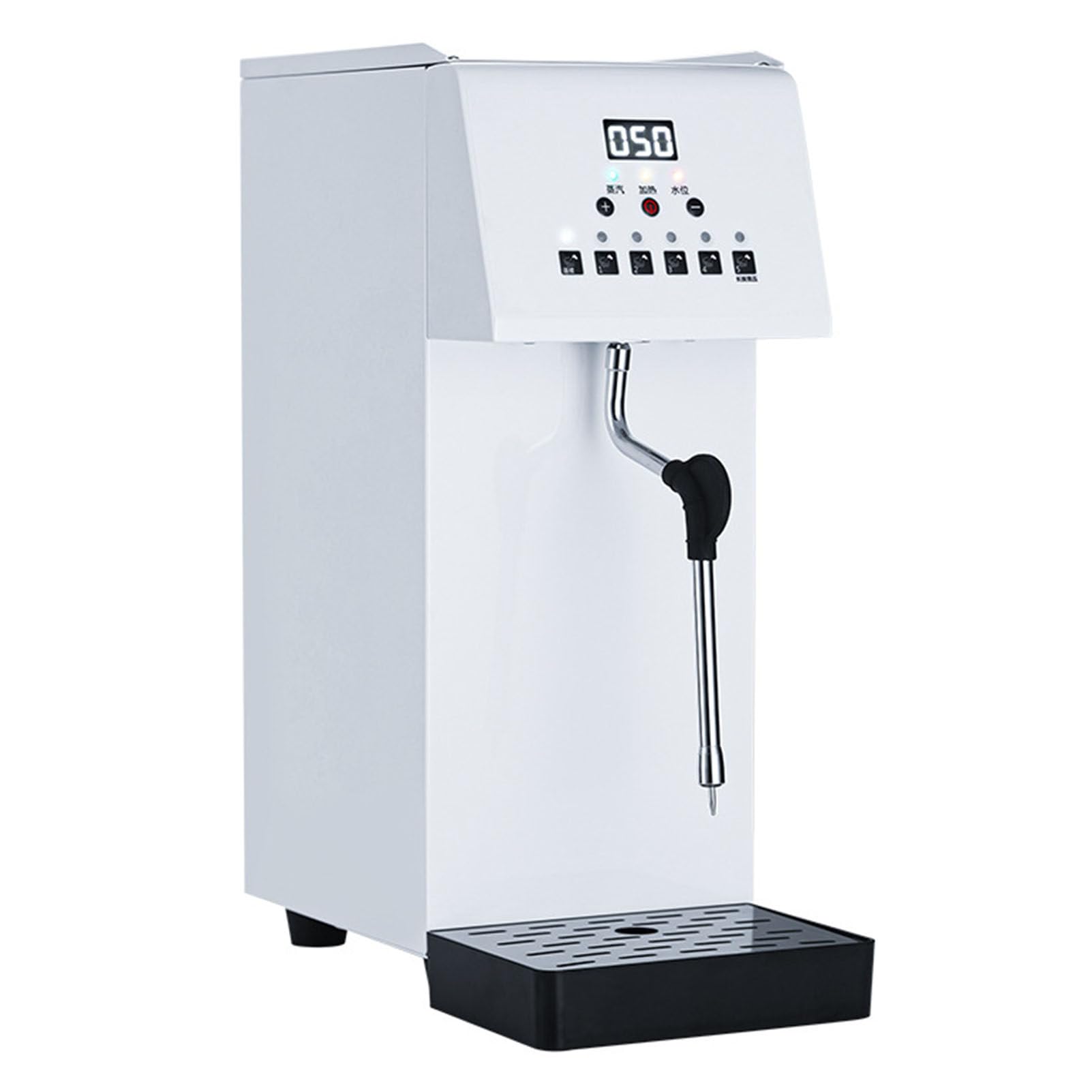 Montalatte, commerciale e vaporizzatore, macchina per schiuma di latte e caffè multiuso, elettrico, capacità 6 l, acciaio inossidabile, per caffè espresso, pasticceria, hotel