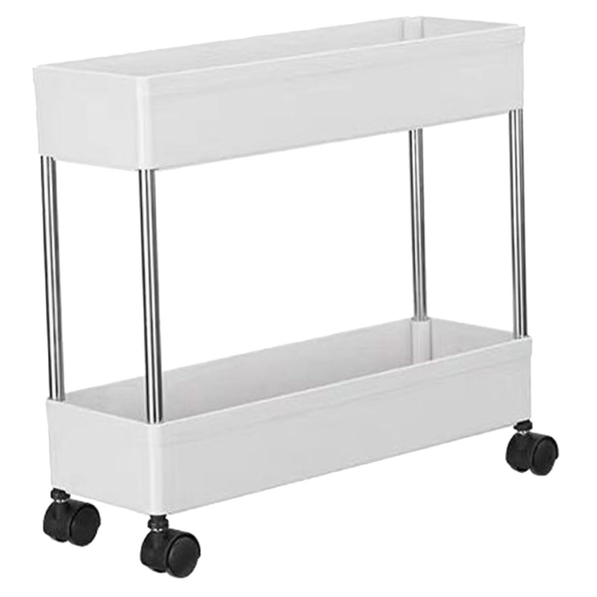 Chariot de Rangement à roulettes Mobile et Pratique avec Plusieurs Niveaux Étagères pour Organisation Facile Maison