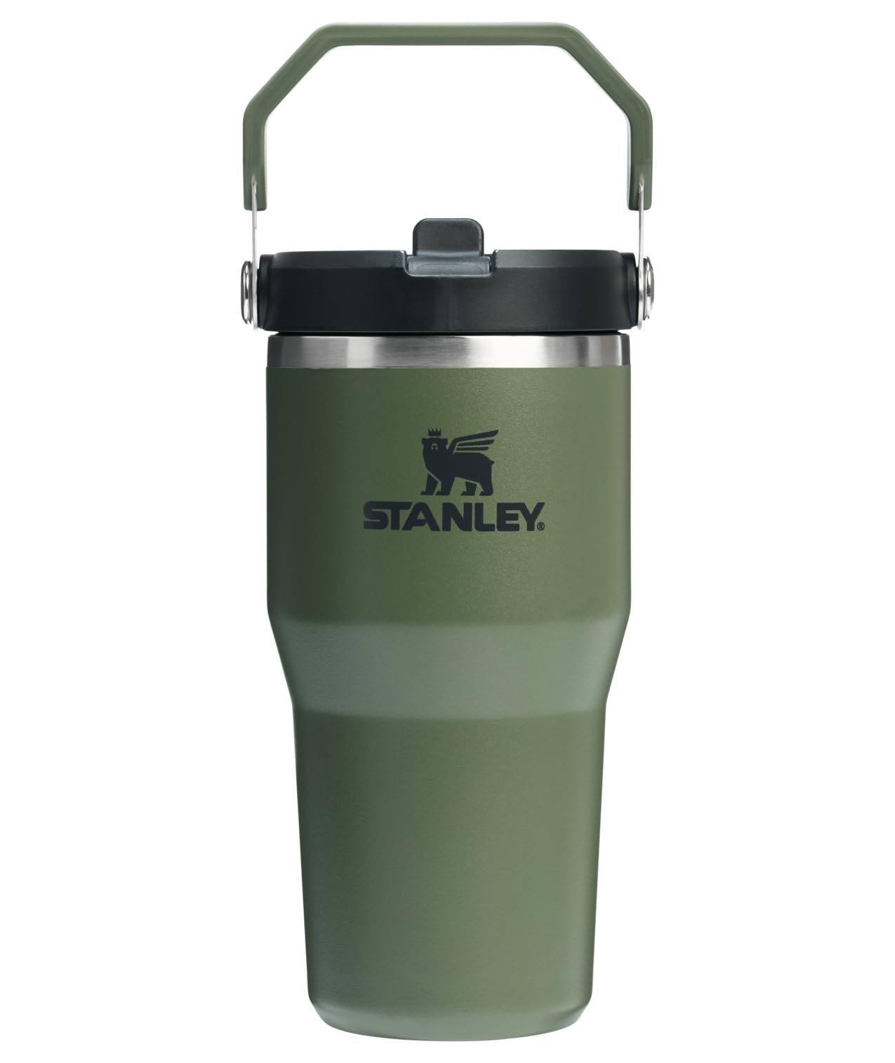 STANLEY IceFlow 2.0 Flip Straw Tumbler, 20 oz, Dried Pine | Easy Carry Handle | Twist On Lid and Flip Up Straw | Leak Resistant Water Bottle | Insulated Stainless Steel | BPA-Free