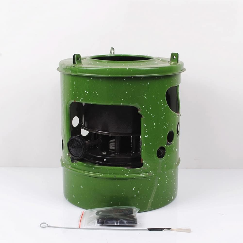 Portable Kerosene Stove, 10 Wick, Handy Small Kerosene Cooking Burner for Outdoor Camping Picnic Burner Furnace, for 3-4 People, Green