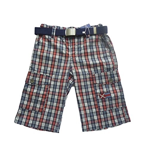 Bermudas garçon Losan résistant et confortable 8 ans bleu rouge