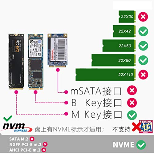 Caja externa para disco SSD NVME M.2 3TB PCI-E USB 3.1 miniatura 5