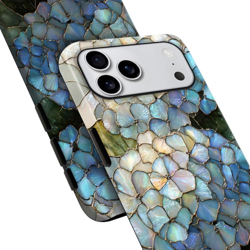 Coque iPhone 17 Pro Max vitrail hortensias idée cadeau idéale - 4