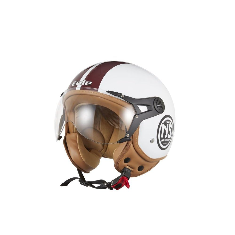 EOLE Casque Jet NEW STANDARD Blanc & Rouge
