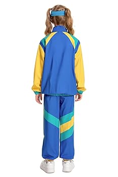 80s troop スウェット Amazon.com: COREWO Boys 80s Tracksuit Kids Hip Hop Costume