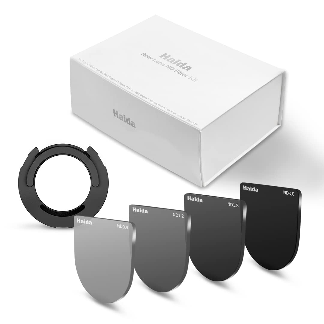 kit filtro neutral density haida nd8 nd16 nd64 nd1000 canon ef sigma