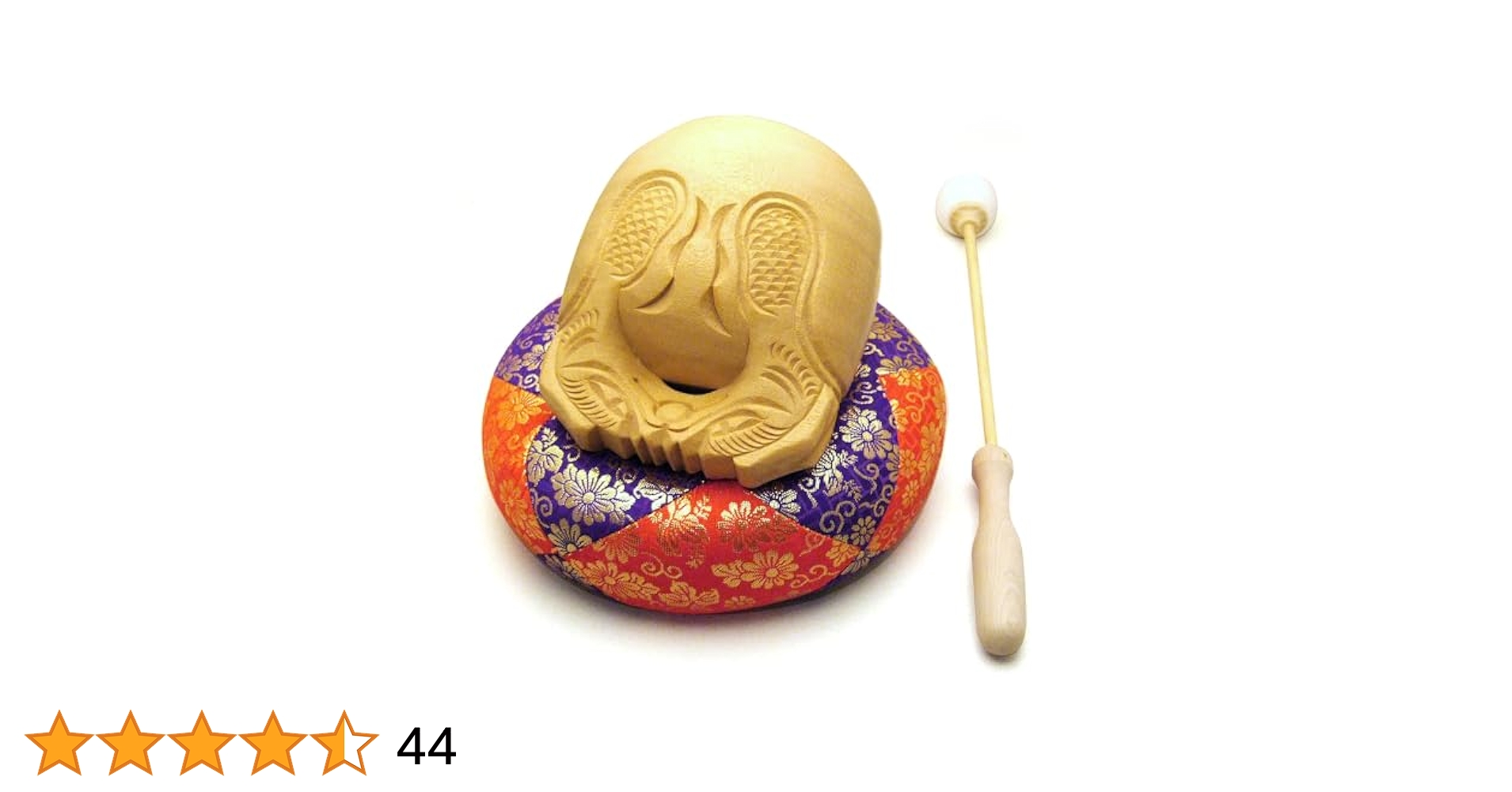 Amazon｜仏壇屋 滝田商店 木魚 白木製(一式) 5寸(横巾15cm
