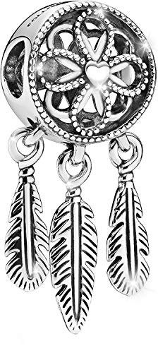 Abalorio de plata de ley 925 atrapasueños un regalo inolvidable lleno de magia para collares