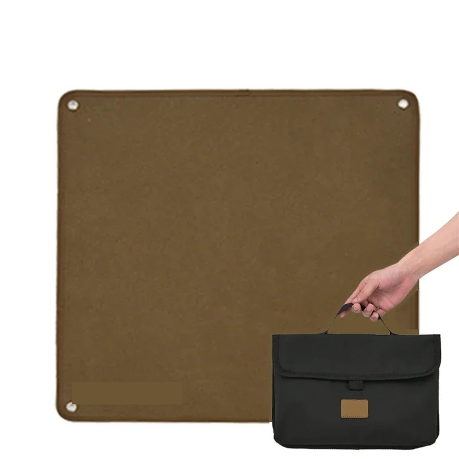 Tapis Anti Feu Tapis Ignifuge Camping Coussin Thermo-Isolant en Plein air Famille Pique-Nique foyers Gril tampons pelouse Isolation Tapis de Sol
