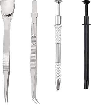 4 Pcs Cake Decorating Tools, Stainless Steel Piercing Grabber Tool