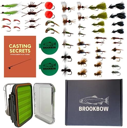 Guide’s Stash Fly Fishing Flies Kit | Assortment of 48 Hand Tied Flies for Fly Fishing | Includes Fly Casting Secrets Mini Class | Guide-Quality Fly Fishing Accessories