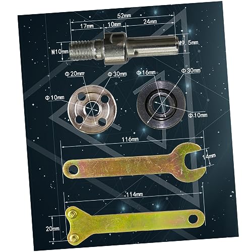 NULYLU Drill to Grinder Adapter 3pcs Electric Drill Accessories for Angle Connecting Rods Cutting Tools