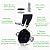 8T8 Upgraded Chair Caster Wheels 2.5'', Swivel Caster Wheels Heavy Duty with Plug-in Stem,Quiet & Smooth Rolling, No Chair Mat Needed, Safe for Hardwood Carpet Tile Floors,Set of 5 (2.5inch, Black)
