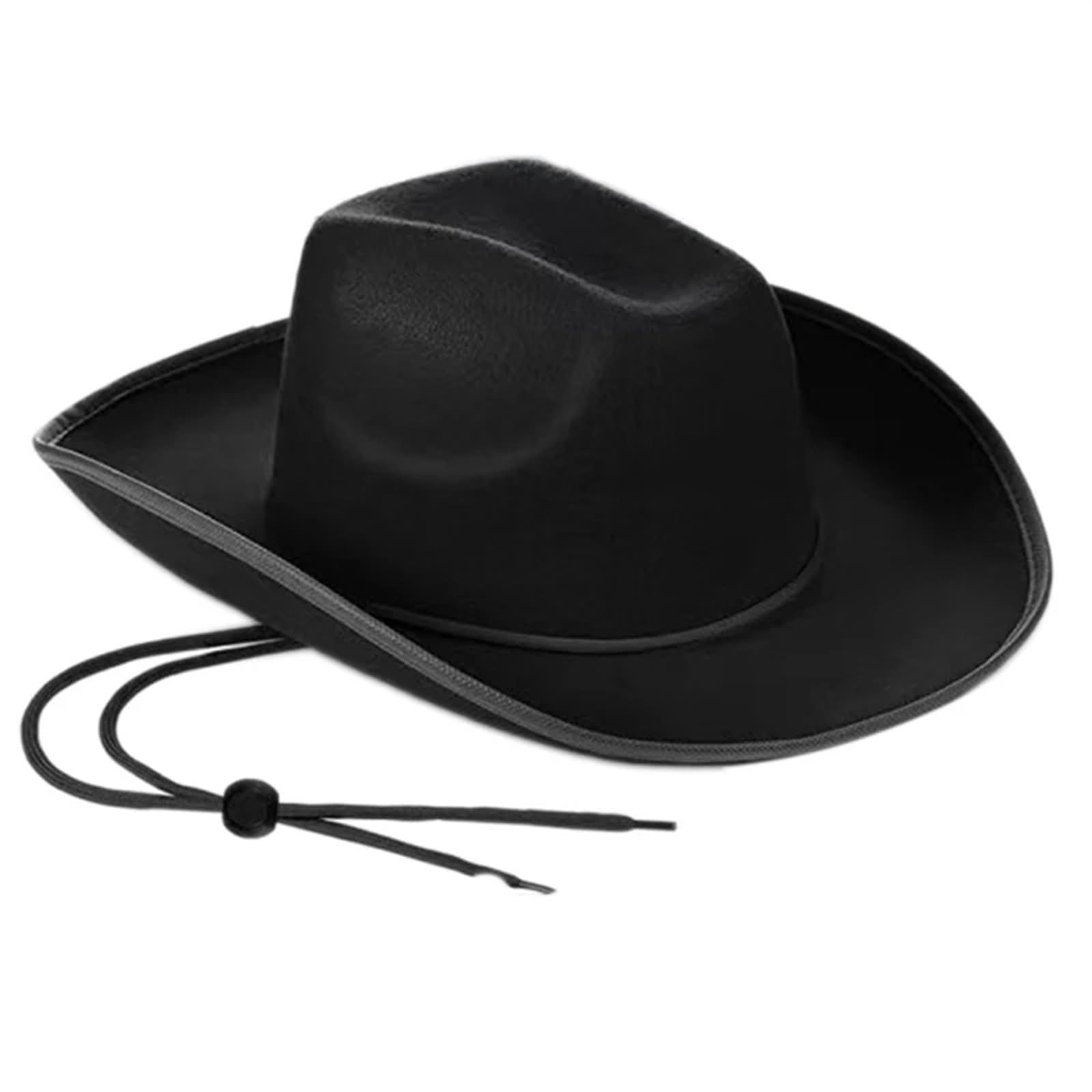Cappello Cowboy Berretto da Cowboy con Tesa Western Jazz Cappello in Feltro Cappelli Casual Leggeri in Tinta Unita for Donna Uomo Tessuto Spesso