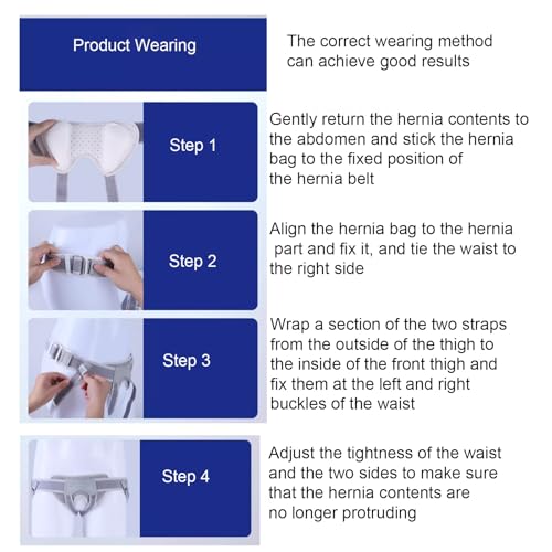 Faja para Hernia Umbilical para Hombre, Ajustable miniatura 6