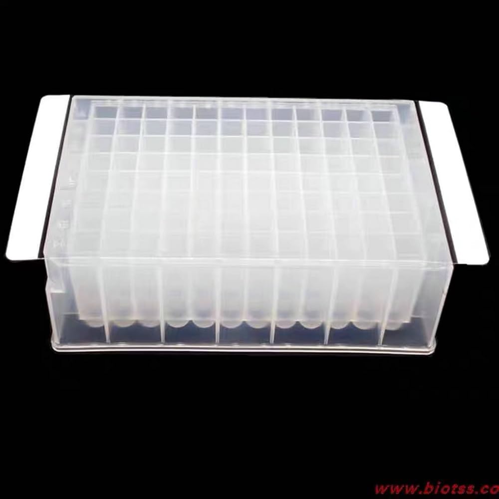 Transparent Lab Bulk 100-Pack PCR Plate Sealing Film - 130x80mm For 96-Well Plates (Lab-Grade, Easy-Tear) Bio Rad Pcr Plate Sealer
