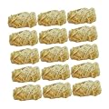 MOBUTOFU Roll Fire Lighters 32 Pack Natural Firelighters for Emergency Grill Camping and Outdoor Activities