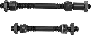 The Lord of the Tools 1 Pair Bike Hub Axles Bicycle Front and Rear Hollow Shaft Steel Quick Release Axle for Mountain Bike Road Bike BMX City Bikes M9x108mm & M10x145mm