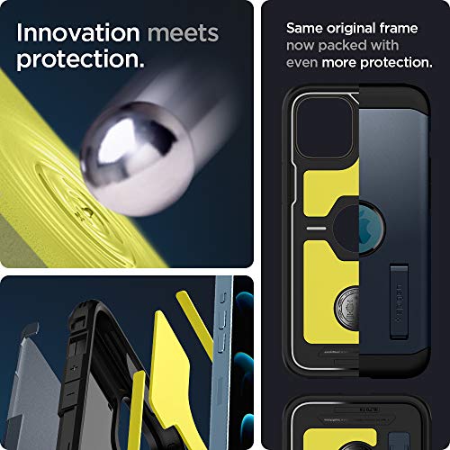 Image of Spigen Tough Armor for iPhone 12 Pro Max Case, Metal Slate