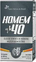 Homem +40 (Licopeno, Zinco, Selenio e Semente de Abóbora) 60 Cápsulas - Flora Nativa