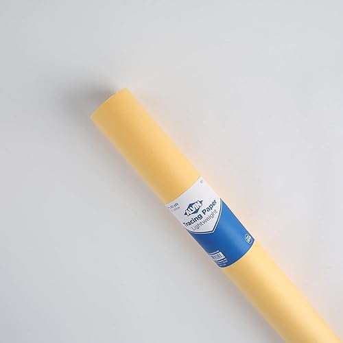 Miniatura 33 de Alvin rollo de papel de calcar 12 pulgadas X 50 yardas 55 W-G Blanco - 50 yardas